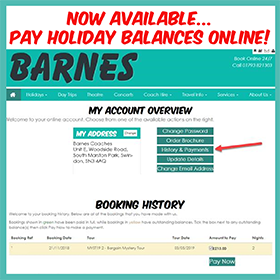 New Website Feature - Pay Holiday Balances Online!